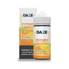 Daze Fusion 100ml bottle with orange yuzu tangerine flavor box, featuring 0mg nicotine strength.