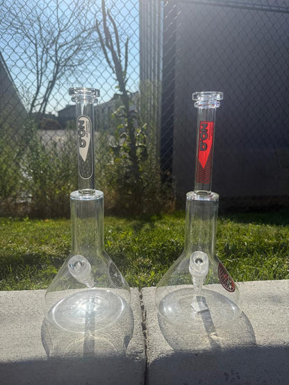 Zob Glass Wubbler Beaker Flower Piece 14mm 45°