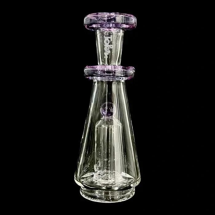 Tokr Glass Puffco Peak Glass Replacement - Triple Accent Cone - 2 Hole Perc for Puffco Peak