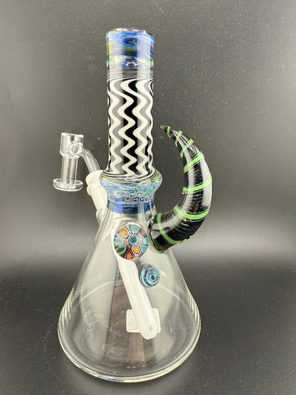 Brando Glass UV Line Worked Mini Tube 10mm 45°