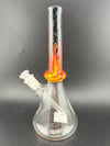 Filla John Glass Dichro Beaker 10mm 45° with colorful glass design, handcrafted in Spokane, WA.