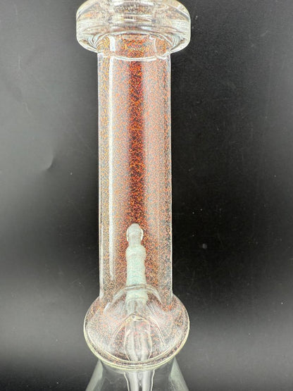 Filla John Glass Dichro Beaker 10mm 45° close-up showcasing the intricate detail and craftsmanship.