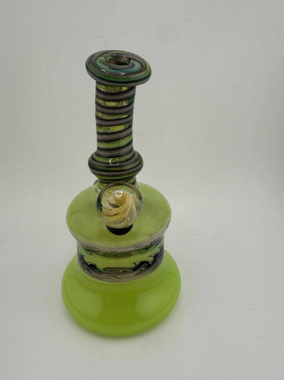 Filla John Glass Double Dose Bubblegum Rig w/ Matching Bubble Cap 10mm 90°