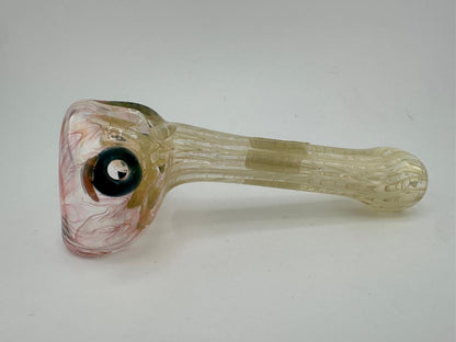 Filla John Glass Dry Pipe - Fumed w/ Colored Dots