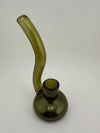 Filla John Glass Dry Rig featuring an elegant green design and a curved neck, handcrafted in Spokane.