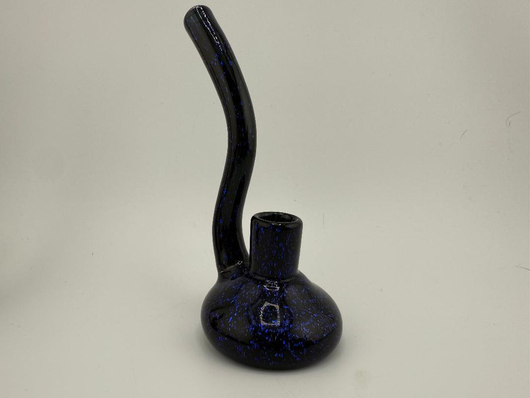 Filla John Glass Dry Rig 10mm 90°, handcrafted with dichroic accents, featuring a unique compact design.