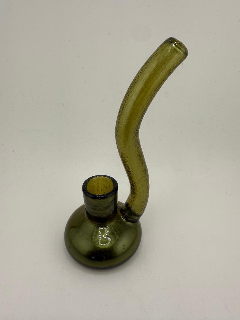 Filla John Glass Dry Rig 10mm 90° with stylish curve and dichroic accents, handcrafted in Spokane, WA.