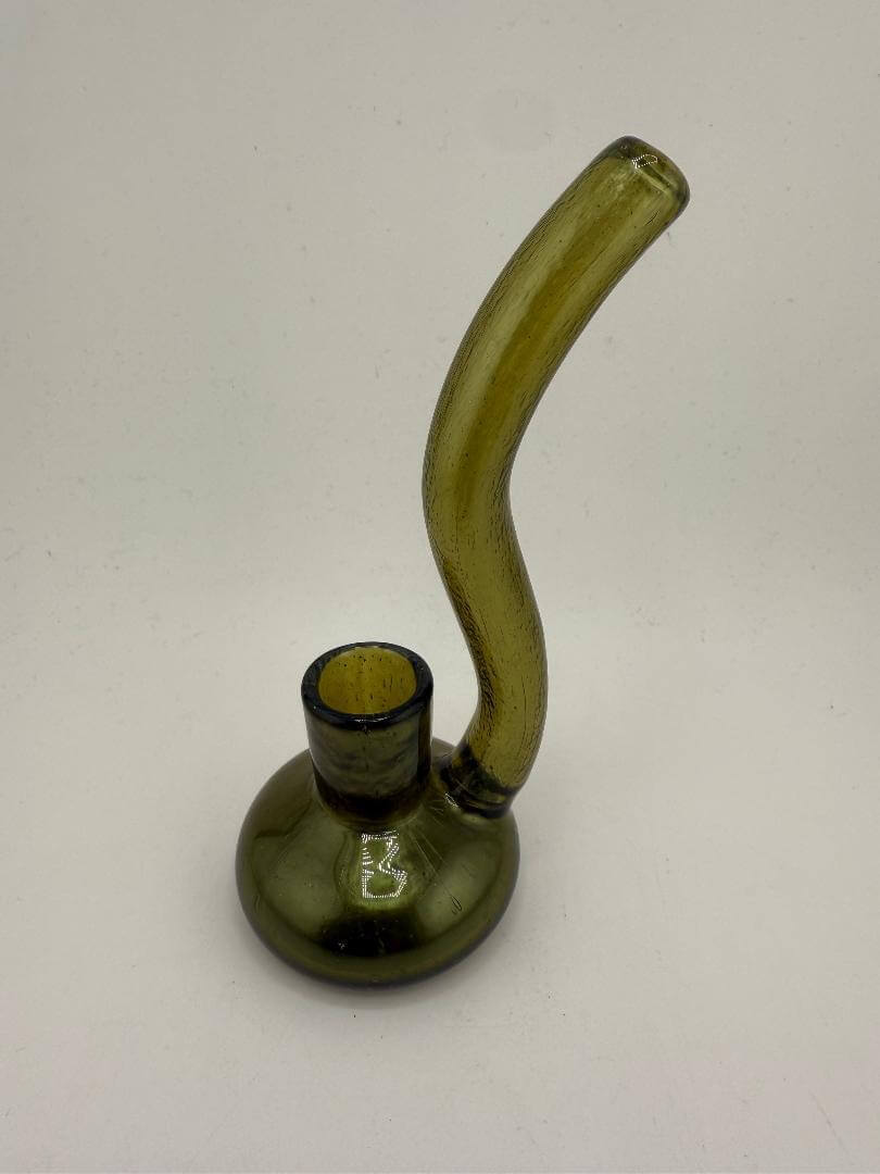 Filla John Glass Dry Rig 10mm 90° with stylish curve and dichroic accents, handcrafted in Spokane, WA.