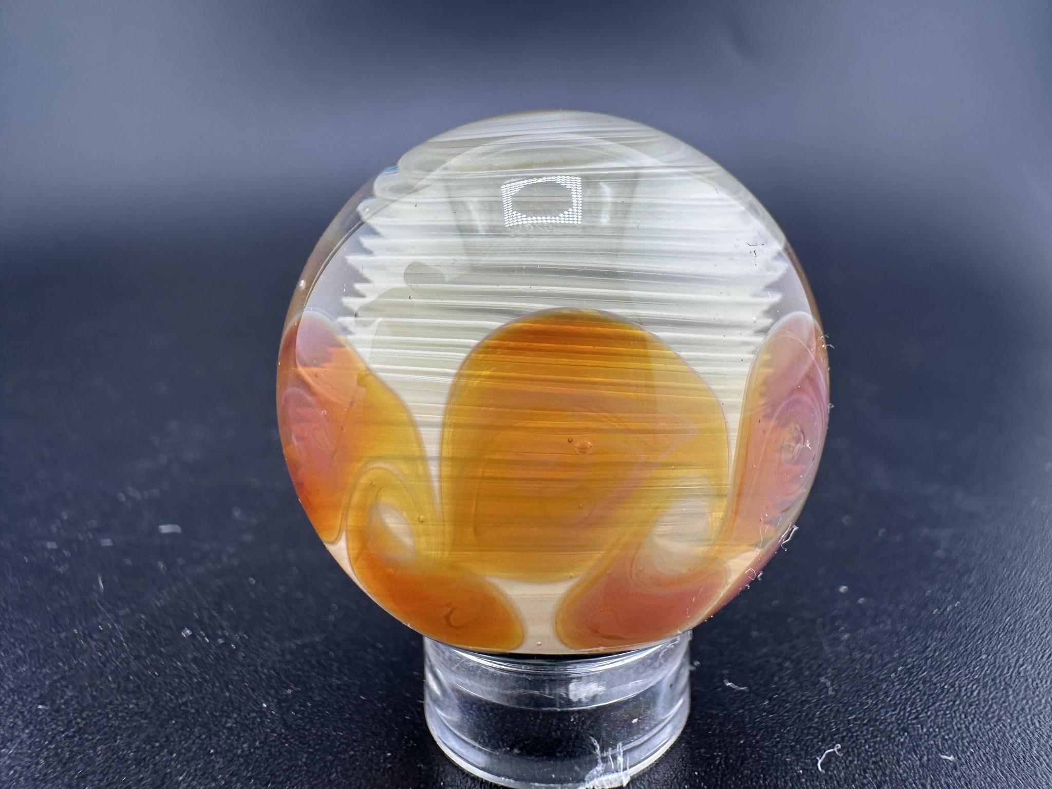 Filla John Glass Millie Marble – Approx. 1 inch, showcasing intricate millie art glass craftsmanship.