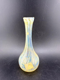 Filla John Glass Small Vase - Fumed Yellow, handcrafted glass vase with a rich yellow finish.