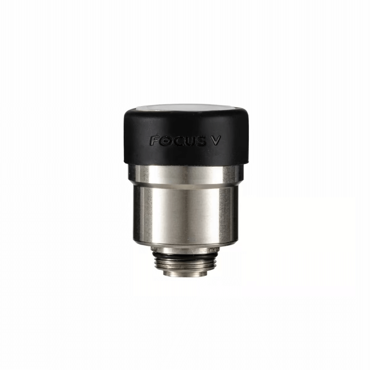 Focus V Aeris – Black Edition | Palm-Sized Smart Dab Rig atomizer with a sleek black design.