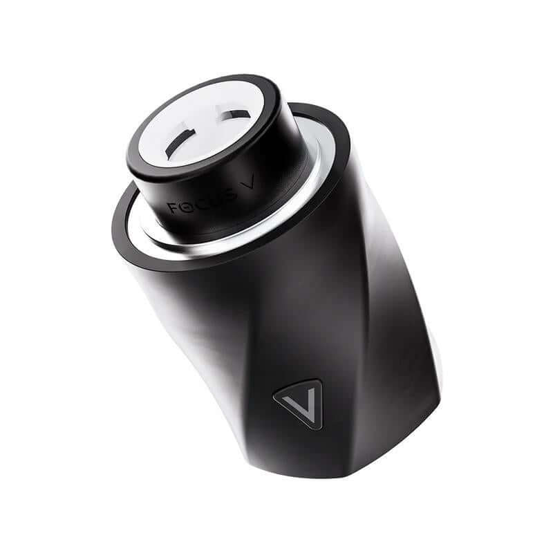 Focus V Aeris – Black Edition | Palm-Sized Smart Dab Rig showcasing sleek design and compact form.