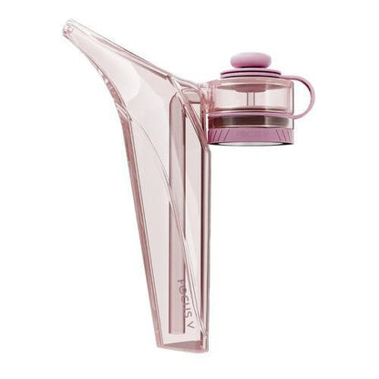 Focus V Aeris - Bubbler in a sleek and modern design with a pink finish.