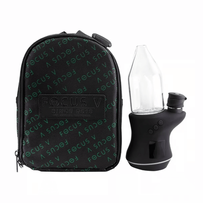 Focus V Carta 2 – Black Edition | Advanced Smart E-Rig for Concentrates with carrying case.