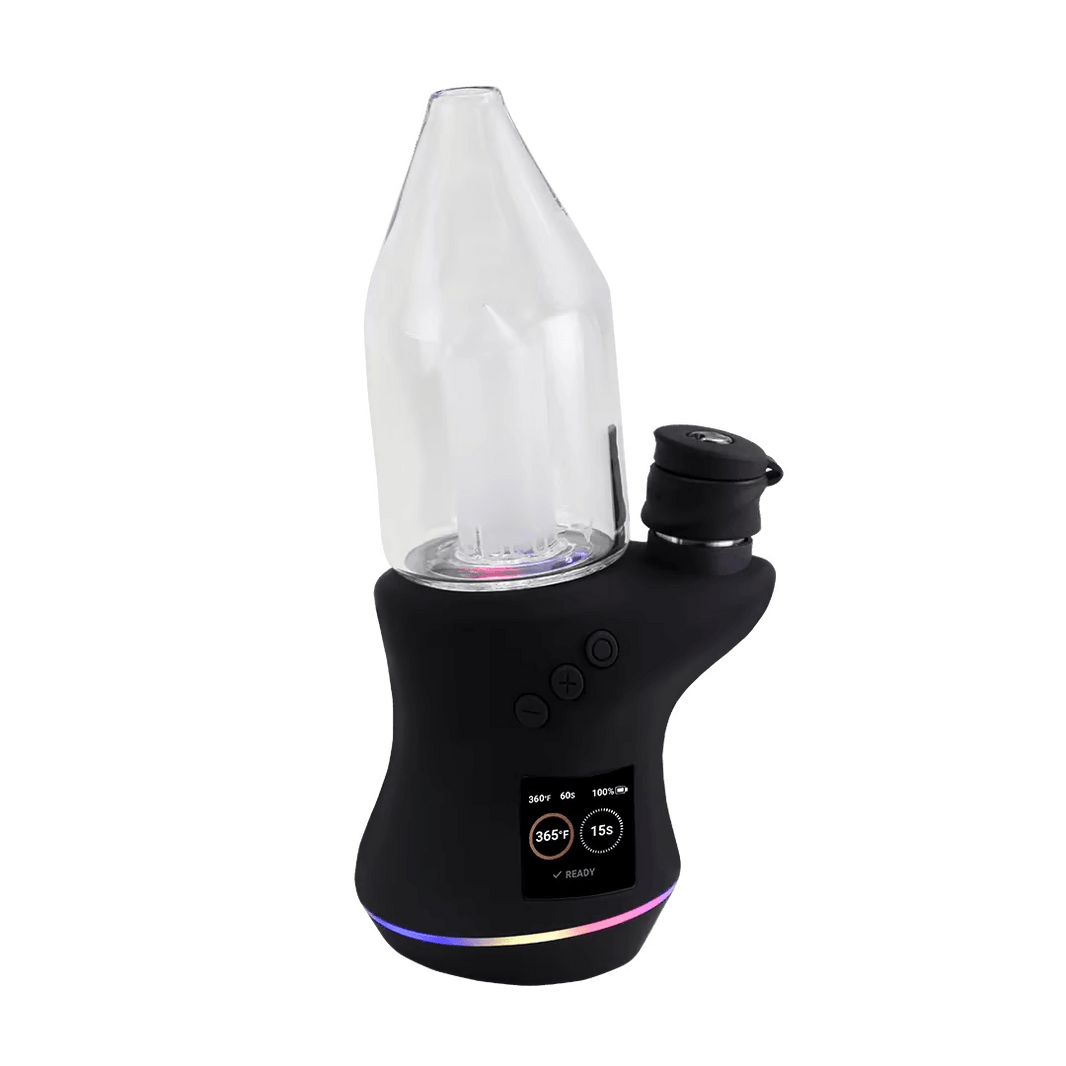 Focus V Carta 2 – Black Edition | Advanced Smart E-Rig for Concentrates with sleek design and OLED display.