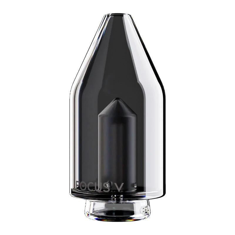Carta Focus V Glass Top - sleek black glass design for enhanced vaping experience and stylish aesthetics.