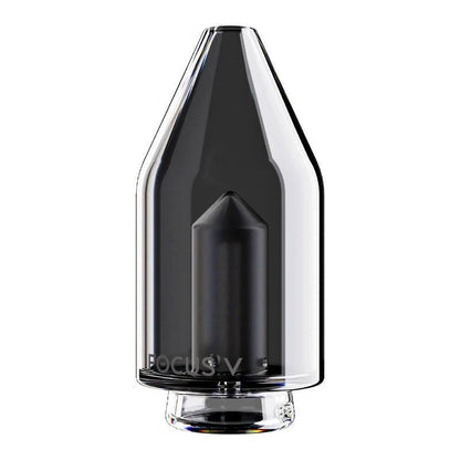 Carta Focus V Glass Top - sleek black glass design for enhanced vaping experience and stylish aesthetics.