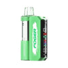 Fogger Switch Pro 30k disposable vape kit in green with visible tank and Sour Apple Ice flavor.