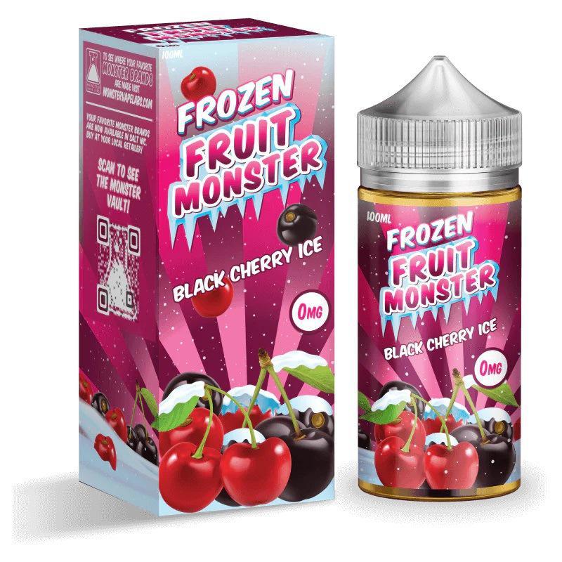 Frozen Fruit Monster Black Cherry Ice vape 100ml bottle and packaging with bold fruit flavors and menthol.