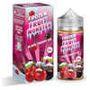Fruit Monster Frozen Black Cherry Ice vape 100ml bottle with colorful packaging and menthol flavor.