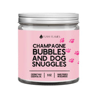 Funny Flames Candle - Champagne Bubbles and Dog Snuggles