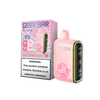 Geek Bar Pulse Juicy Peach Ice disposable vape with packaging, featuring 15K puffs and 5% nicotine.