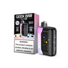 Geek Bar Pulse X Strawberry Watermelon Disposable Vape with packaging showcasing features and warning information.