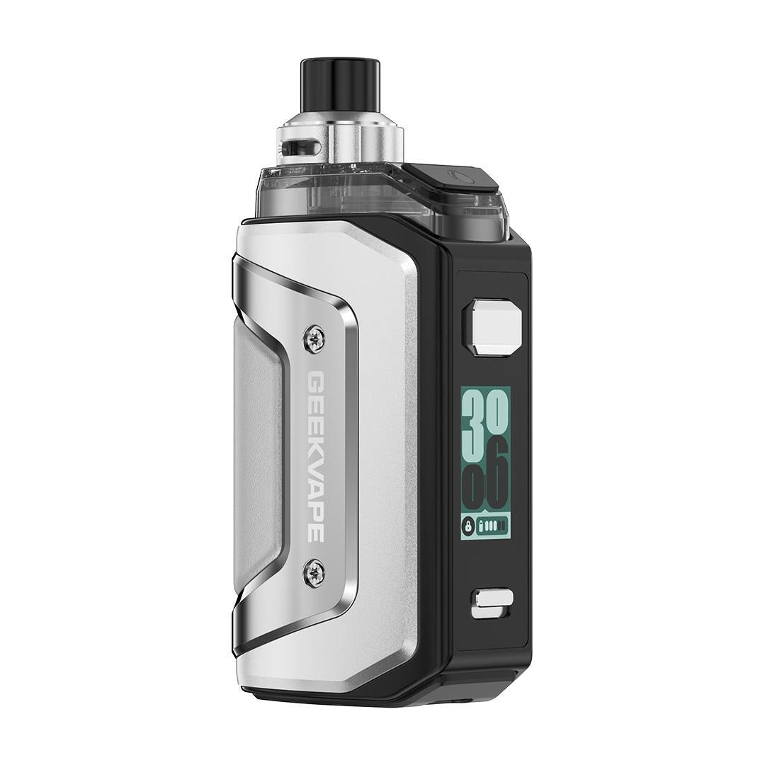 Geek Vape Aegis Hero 5 compact pod-mod with rugged design and adjustable settings.