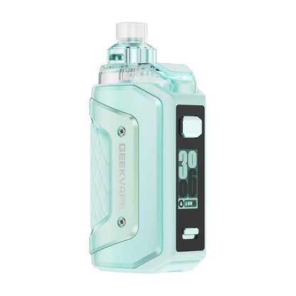 Geek Vape Aegis Hero 5 compact rugged pod-mod device in mint color with LCD display.