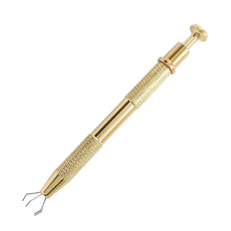 Gold Terp Pearl Claw for precise grip of terp pearls, featuring durable metal construction and a sleek design.