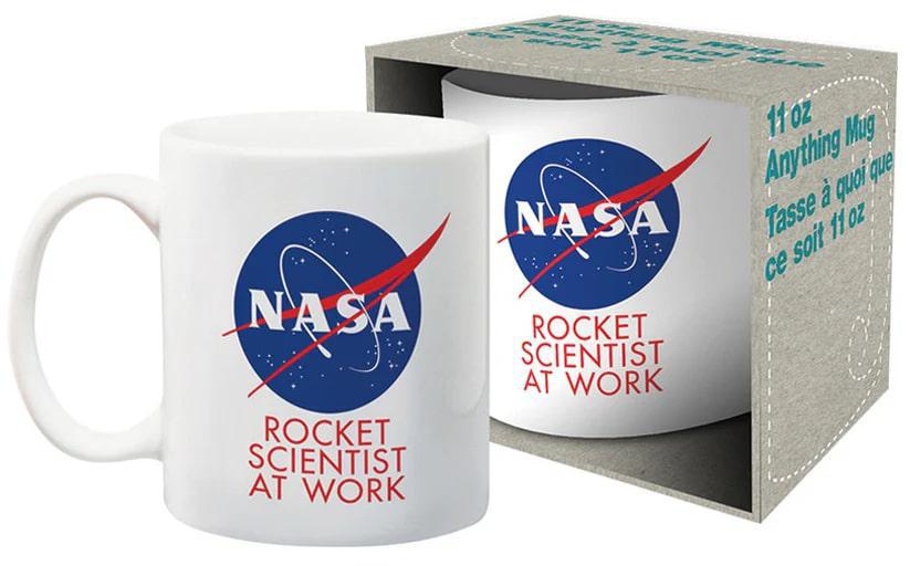 GSN 11oz Mug - NASA Rocket Scientist in packaging showcasing bold NASA Rocket Scientist at Work design.