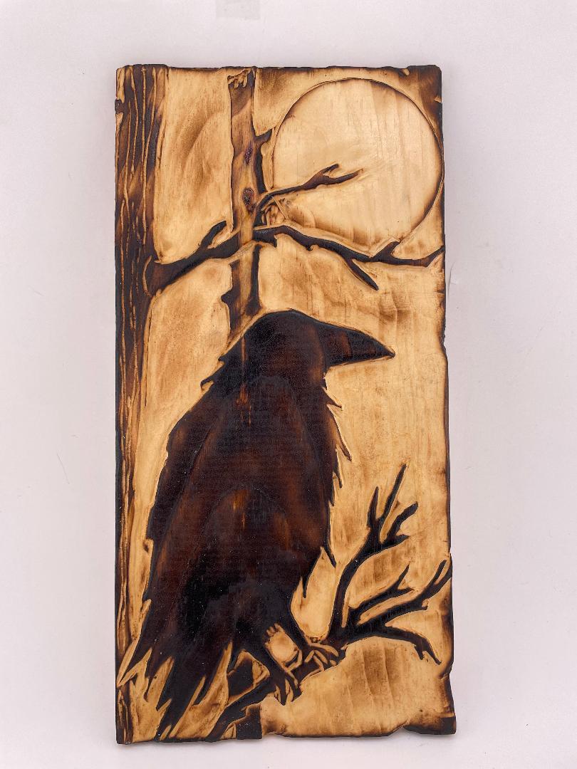 Thom Woodworks Sign - Hand Carved Wood Slat 11" x 5.5"