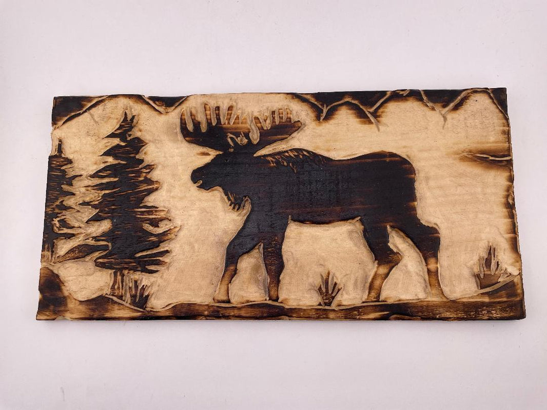 Thom Woodworks Sign - Hand Carved Wood Slat 11" x 5.5"