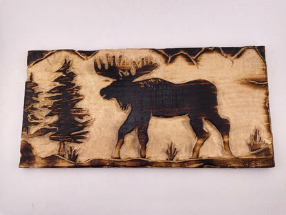 Thom Woodworks Sign - Hand Carved Wood Slat 11" x 5.5"