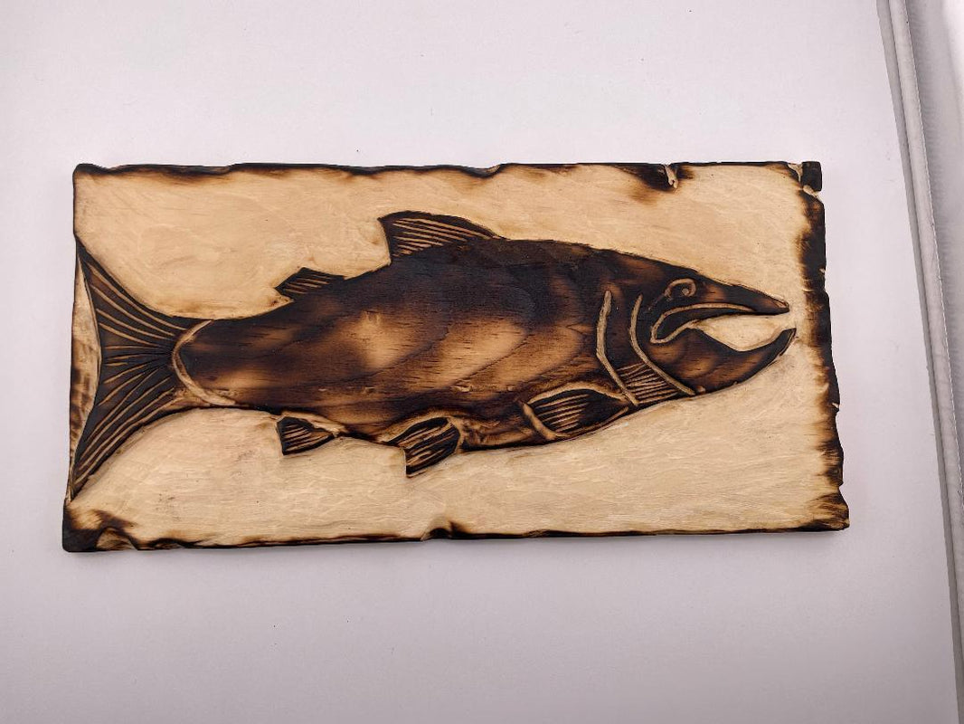Thom Woodworks Sign - Hand Carved Wood Slat 11" x 5.5"