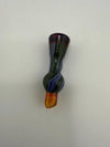 Colorful glass smoking accessory with a unique shape, handcrafted for optimal functionality.