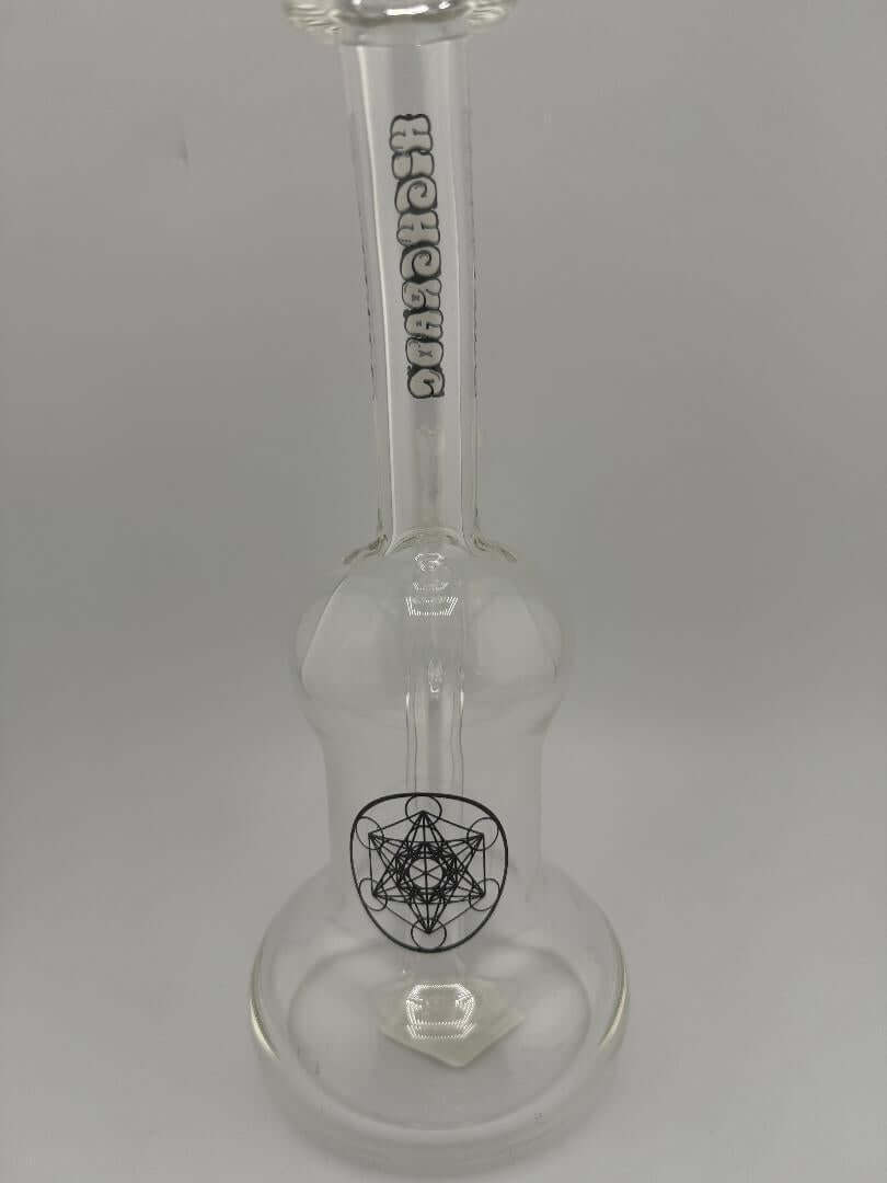 Highgrade Glass Banger Hanger 14mm 90° with intricate design, handcrafted for optimal dabbing performance.