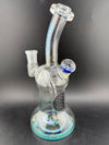 Highgrade Glass Banger Hanger w/ Reversal Bottom 14mm 90° shown from side, featuring unique design and color accents.
