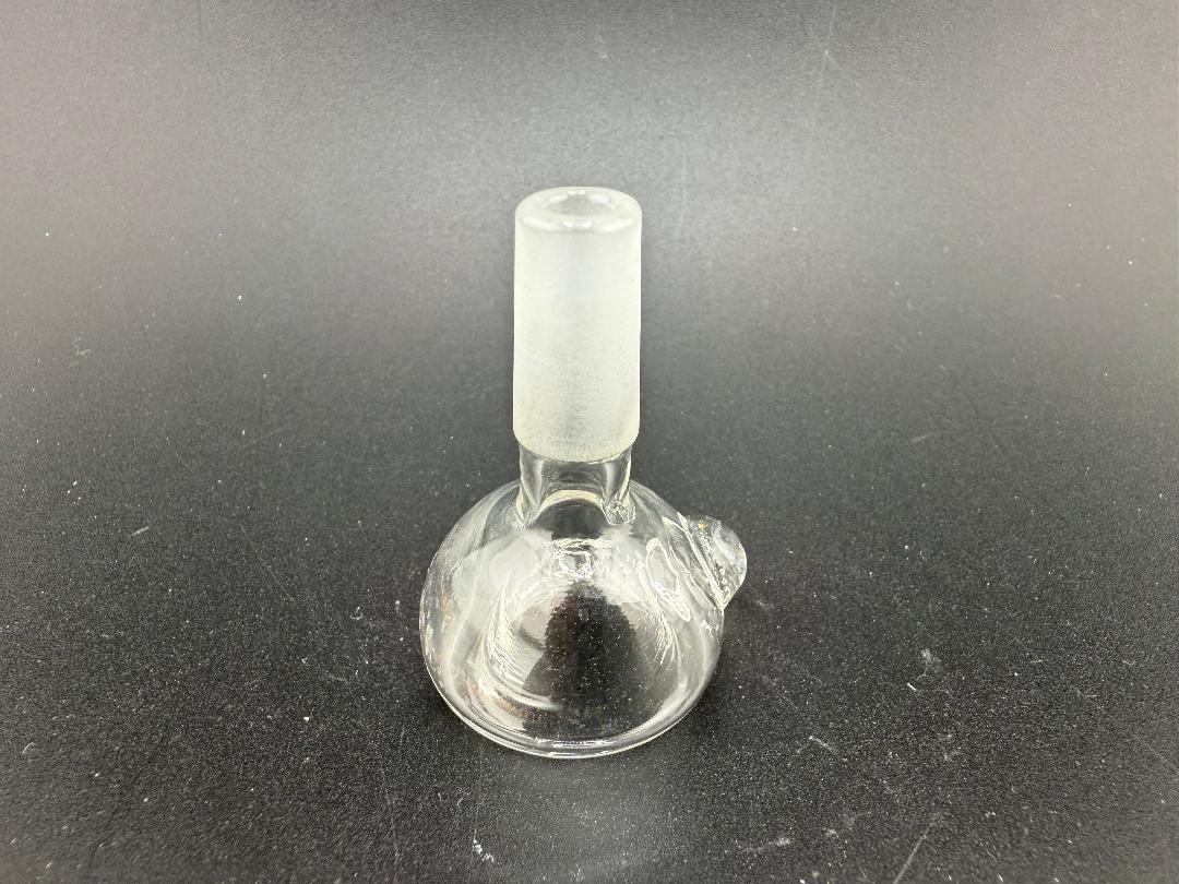 Highgrade Glass 10mm Flower Bowl – Clear borosilicate accessory for mini rigs.