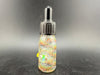Highgrade Glass Dropper Bottle / Vial - Worked featuring colorful swirl design and black dropper cap.