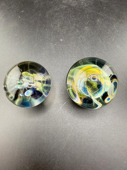 Highgrade Glass Marble - Fumed Implosion Apporx. 1.4" - Handcrafted marbles with mesmerizing implosion effect.