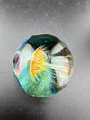 Highgrade Glass Marble - Fumed Implosion Dot Stack Marble 1.4" showcasing vibrant fumed implosion design with colors.
