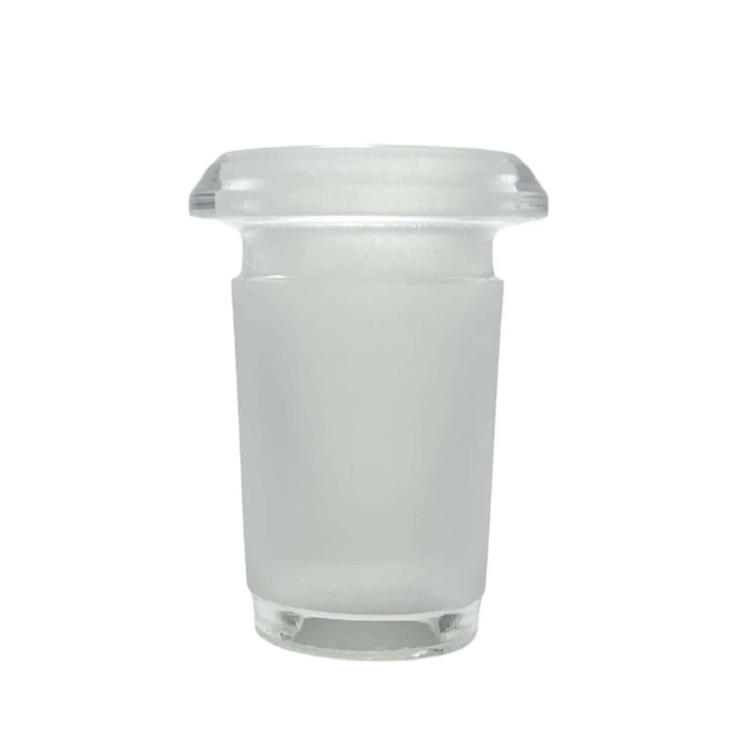 Hillside Glass 18mm To 14mm Reducer, durable borosilicate glass, connects 18mm joint to 14mm piece.