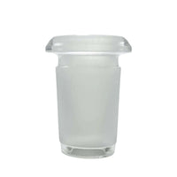 Hillside Glass 18mm To 14mm Reducer, durable borosilicate glass, connects 18mm joint to 14mm piece.