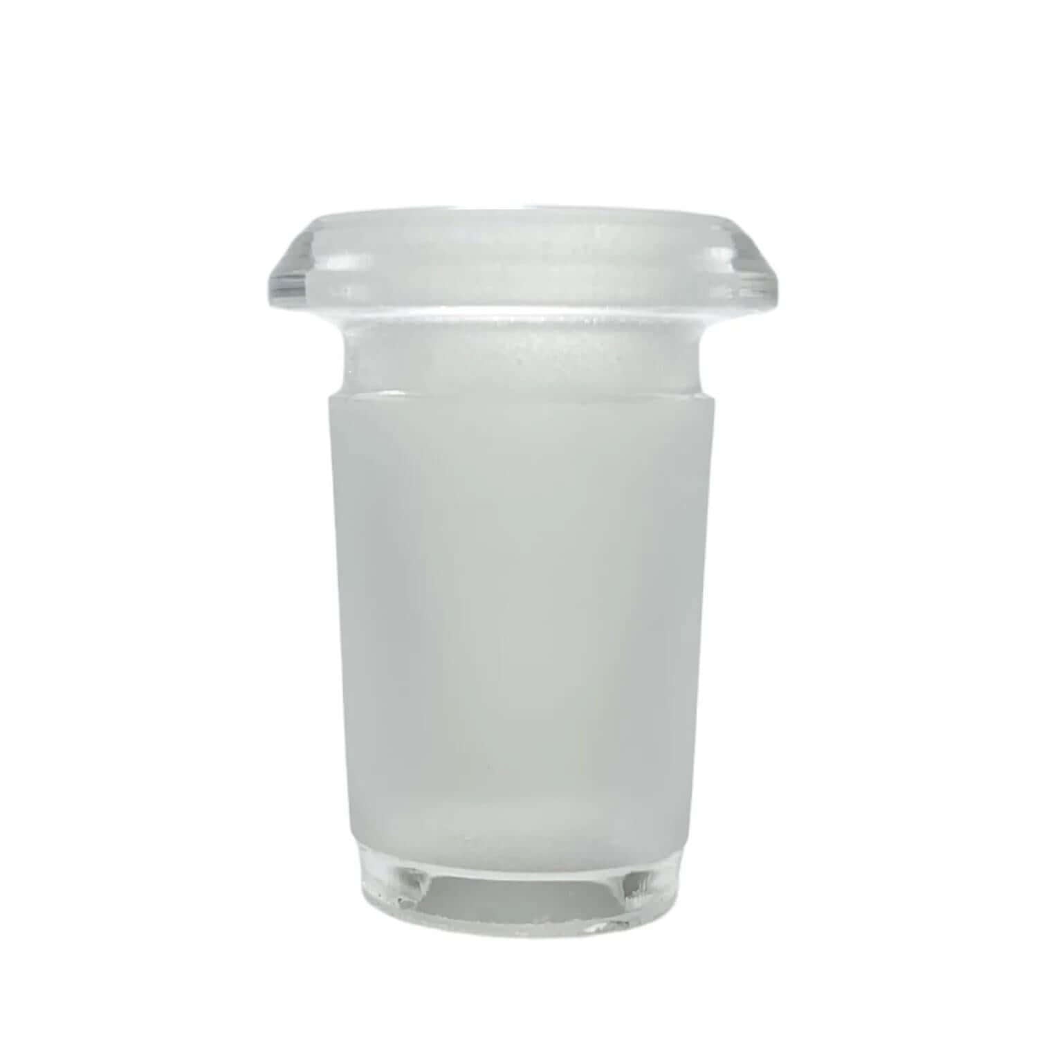 Hillside Glass 18mm To 14mm Reducer, durable borosilicate glass, connects 18mm joint to 14mm piece.