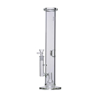 Human Grade 15" Tube water pipe made of durable borosilicate glass with built-in percolator.