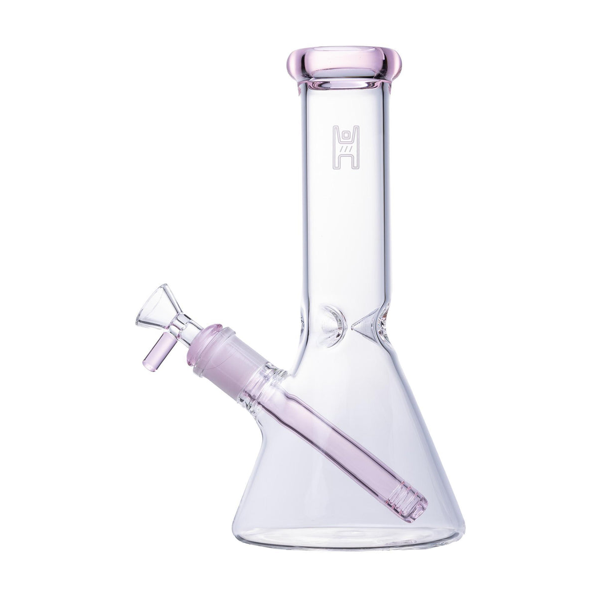 Human Grade 9" Beaker water pipe, 9-inch height, handcrafted borosilicate glass with 14mm female joint.