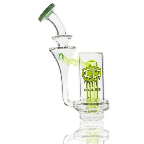 IC Glass CARTA Top Cyclone Recycler with green accents for enhanced airflow and filtration.