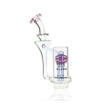 IC Glass CARTA Top Cyclone Recycler featuring advanced water filtration and vortex action for smooth hits.