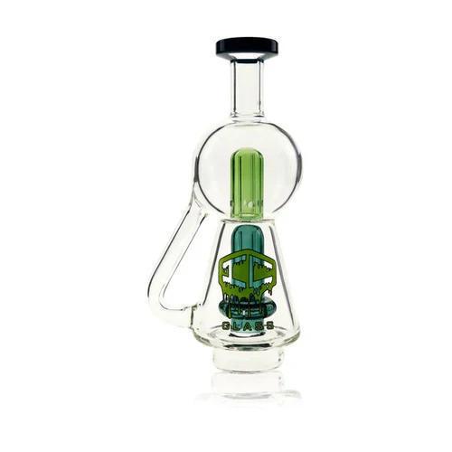 IC Glass CARTA Top Dual Perk Recycler featuring dual percolators for smooth hits on Focus V CARTA.